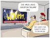 Cartoon: Riesenexplosion durch SpaceX... (small) by markus-grolik tagged maga,musk,trump,rakete,weltmacht,usa,krieg,erde,konflikt,iran,mullahs,regime,israel,naher,osten,wilder,westen,weltall,mars