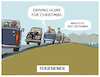 Cartoon: Rückreiseverkehr (small) by markus-grolik tagged sommer,sommerferien,herbst,winter,christmas,rueckreiseverkehr,familien,auto,autofahrer,schulbeginn,ferinende,urlaub,autobahn,tourismus