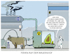 Cartoon: Tech-Idylle... (small) by markus-grolik tagged tech,ferien,bauernhof,nahrung,wirtschaft,öl,gas,lng,atom,biogas,bauern,landwirtschaft,landwirt,zukunft,gentechnologie,tier,nutztier,haltung,lebensmittel,essen