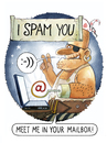 Cartoon: Tribute to the unknown spammer (small) by markus-grolik tagged spam email mailbox virus spmmer spammail pc computer lol