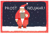 Cartoon: ...und guten Rutsch. (small) by markus-grolik tagged neujahr rutsch weihnachtsmann 2014 silvester wuenschen gruss cartoon grolik