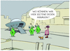 Cartoon: Unheimliche Begegnung (small) by markus-grolik tagged rohstoffe,seltene,erden,gebietsansprueche,besetzung,okkupation,ausbeutung,aliens,ufo,weltall,musk,mars,begegnung,lebensform