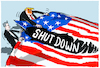 Cartoon: USA vor dem Shutdown... (small) by markus-grolik tagged elon,musk,donald,trump,shutdown,usa,haushaltsstreit,kongress,washington,us,präsident,republikaner