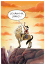 Cartoon: Zentaur goes West (small) by markus-grolik tagged wilder,westen,pferd,cowboy,sonnenuntergang,pferdeähnlich,kentaur,mythologie,griechenland,amerika,grand,canyonsage,sagengestalt,verweigerung