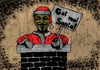 Cartoon: Occupy Christmas (small) by trebortoonut tagged santa,claus,christmas,occupy,movement