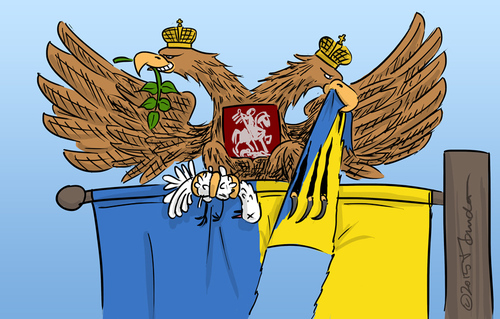 Cartoon: Russia (medium) by Mandor tagged russia,ukraine