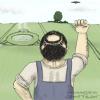 Cartoon: Baldpate (small) by Mandor tagged bald ufo crop circles