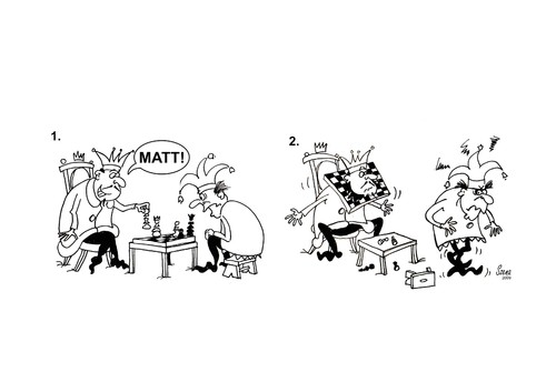 Cartoon: chess matt (medium) by Szena tagged caricatur
