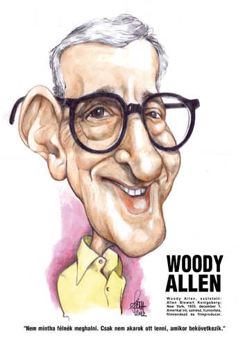 Cartoon: Woody Allen (medium) by Szena tagged woody,allen,author,band,director,usa,humor