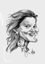 Cartoon: Drew Barrymore (small) by Szena tagged drew barrymore actor caricature