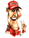 Cartoon: Michael Schumacher (small) by Szena tagged michael schumacher forma1 autowettbewerb