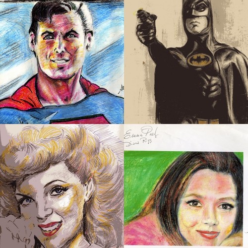 Cartoon: SUPERHEROES Y DIVAS (medium) by Alfonso tagged superheroes,divas