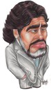 Cartoon: Maradona (small) by rubenquiroga tagged maradona,argentina,mundial