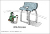 Cartoon: Grandma Bullying (small) by Kamil tagged oma,mobbing,parkbank,grandma,park,bench