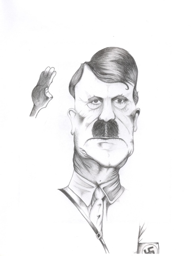 Cartoon: Hitler (medium) by jaime ortega tagged lider,nazi,aleman,alemania,holocausto,dictador,politico,judio,antisemita,genocidio