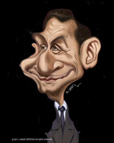 Cartoon: Nicolas Sarkozy (medium) by jaime ortega tagged nicolas,sarkozy