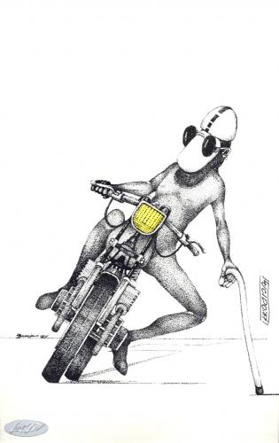 Cartoon: moto (medium) by LuciD tagged lucido