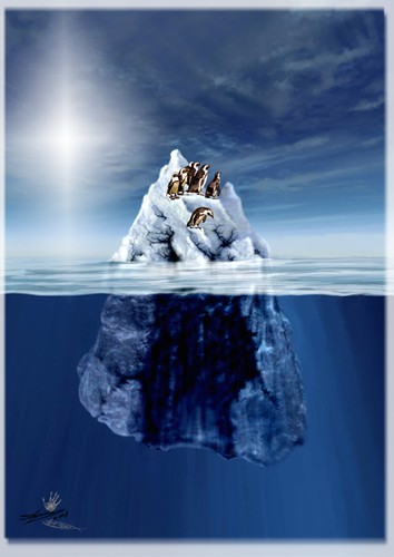 Cartoon: SOS_Icebergs Caries (medium) by LuciD tagged lucido