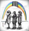 Cartoon: rainbow in black and white... (small) by LuciD tagged fasion,olympic,times,white,art,zodiac,animals,cartoon,cool,earth,football,humor,life,live,pictures,religion,photo,sport,sexy,xxx
