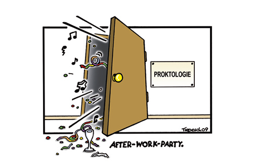 Cartoon: After Work Party (medium) by Marcus Trepesch tagged hospital,cartoon,party