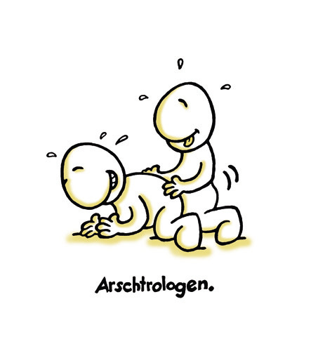 Cartoon: Asstrologists (medium) by Marcus Trepesch tagged asses,doctors,funnies,cartoon,life