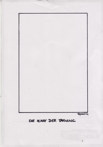 Cartoon: Die Kunst der Tarnung (medium) by Marcus Trepesch tagged cartoon,comic,ironic,aloof