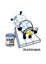 Cartoon: Arschtronaut (small) by Marcus Trepesch tagged funnie