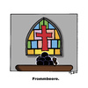Cartoon: Frommbeere (small) by Marcus Trepesch tagged church,religion,biology