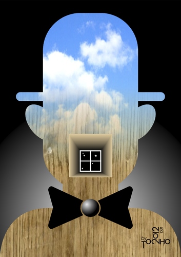 Cartoon: Ce non est pas Magritte (medium) by Tonho tagged est,non,ce,magritte,pas
