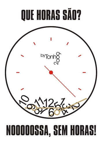 Cartoon: hours without (medium) by Tonho tagged clock