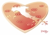 Cartoon: cuore partito (small) by Tonho tagged pizzapitch
