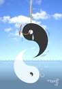 Cartoon: disequilibrium (small) by Tonho tagged yin,yang,fish