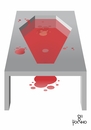 Cartoon: Table (small) by Tonho tagged table,blood,legist