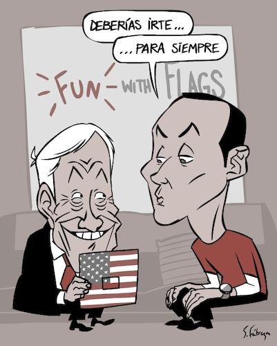 Cartoon: Political humor Chile (medium) by sfabrega tagged social,outbreak,chile,2019,gag,caricature,cartoon