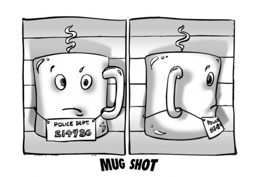 Cartoon: Mug Shot (medium) by rudat tagged coffee,mug
