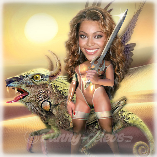 Cartoon: Beyonce Knowles (medium) by funny-celebs tagged choreography,jayz,rapper,awards,grammy,actress,singer,star,music,popular,knowles,beyonce