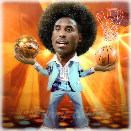 Cartoon: Kobe Bryant (medium) by funny-celebs tagged kobebryant,nba,losangeles,lakers,basketball,player,guard,allstars