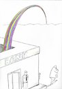 Cartoon: rainbow in money (small) by aytrshnby tagged rainbow,in,money
