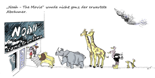 Cartoon: NOAH - Der Film (medium) by Simpleton tagged film,kino,noah,sintflut,blockbuster