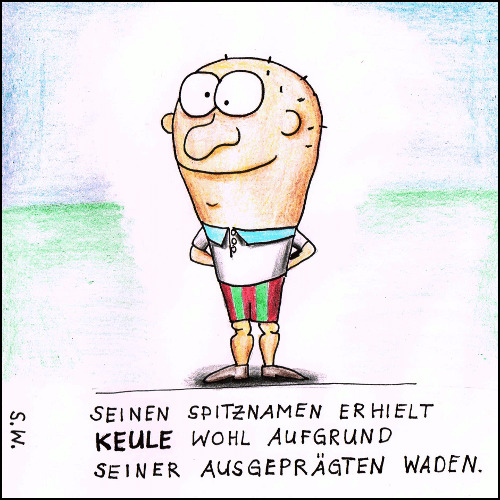 Cartoon: Keule (medium) by Storch tagged keule,waden,muskeln,spitzname