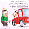 Cartoon: Mediengestalter (small) by Storch tagged lorem,ipsum,platzhalter,text,polizei,rotes,auto