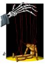 Cartoon: without words (small) by Nikola Otas tagged marionette