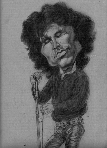 Cartoon: Jim Morrison (medium) by princepaikattu tagged jim,morrison,the,doors