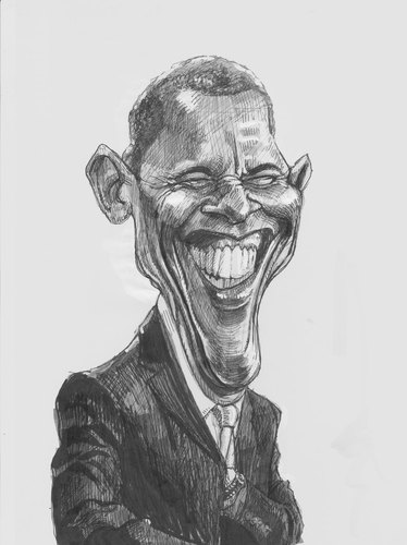 Cartoon: Obama (medium) by princepaikattu tagged obama