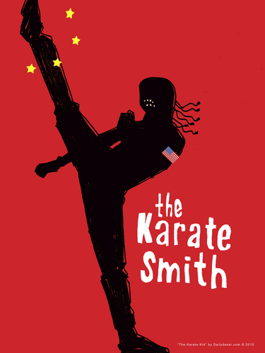Cartoon: The Karate Kid (medium) by Dailydanai tagged the,karate,kid,2010