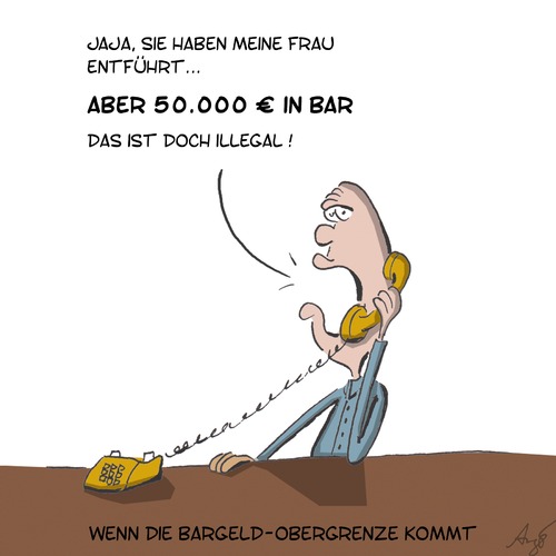 Cartoon: Bargeld-Obergrenze (medium) by Anjo tagged bargeld,obergrenze,bargeld,obergrenze