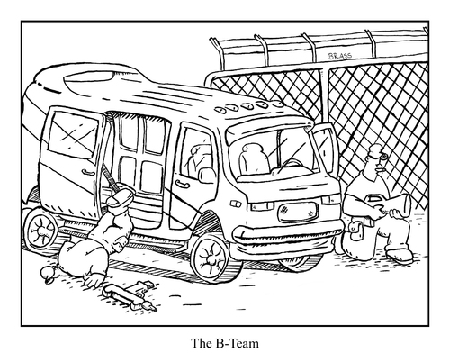 Cartoon: B (medium) by creative jones tagged team,the,ateam,bteam,team,action,film