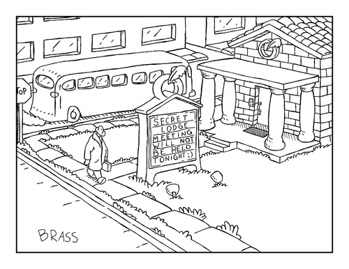 Cartoon: lodge (medium) by creative jones tagged secret,society