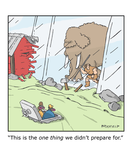 Cartoon: Salt and Prepper (medium) by creative jones tagged underground,shelter,bugout,prepper,mammoth,change,age,ice,mini,climate,climate,change,mammoth,prepper,bugout,shelter,underground