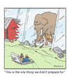 Cartoon: Salt and Prepper (small) by creative jones tagged climate mini ice age change mammoth prepper bugout shelter underground